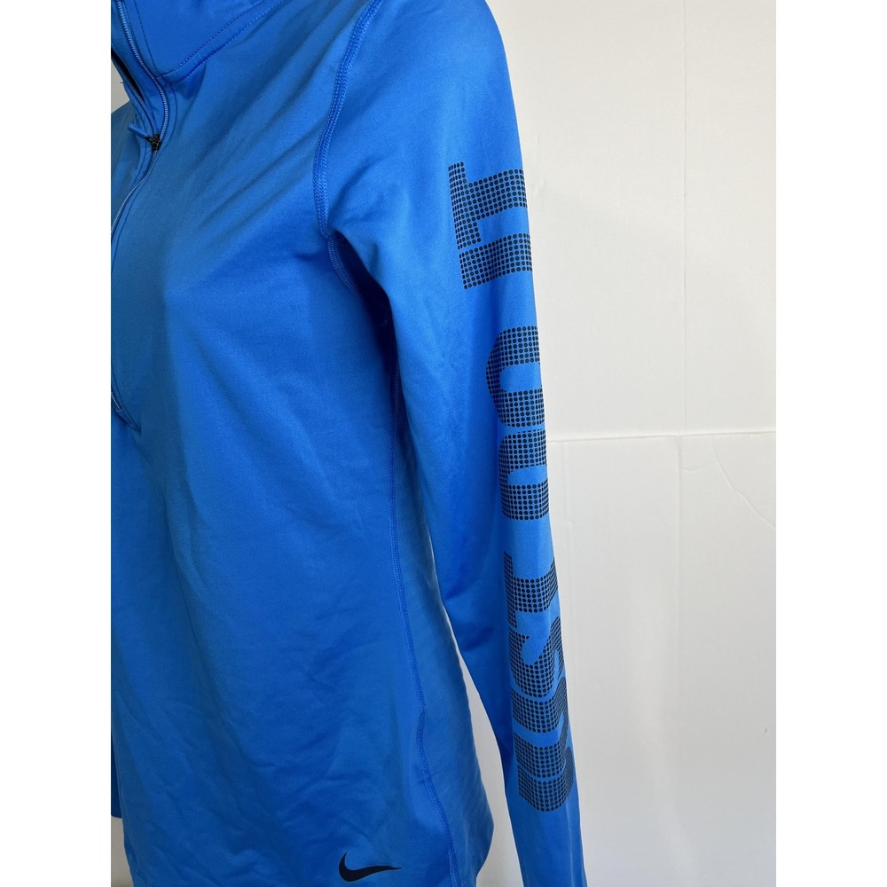 Nike Dri-FIT Pullover Womens Small Blue Half Zip Running Long Sleeve Shirt - Picture 3 of 8